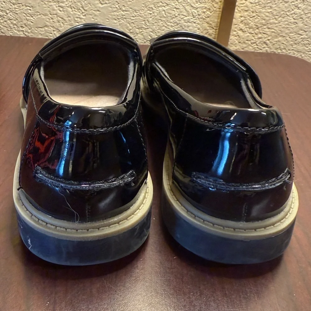 Clarks Black Patent Leather Flats